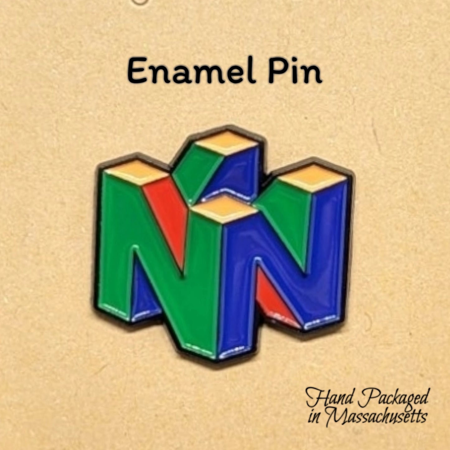 NINTENDO 64 Logo Enamel Pin #100