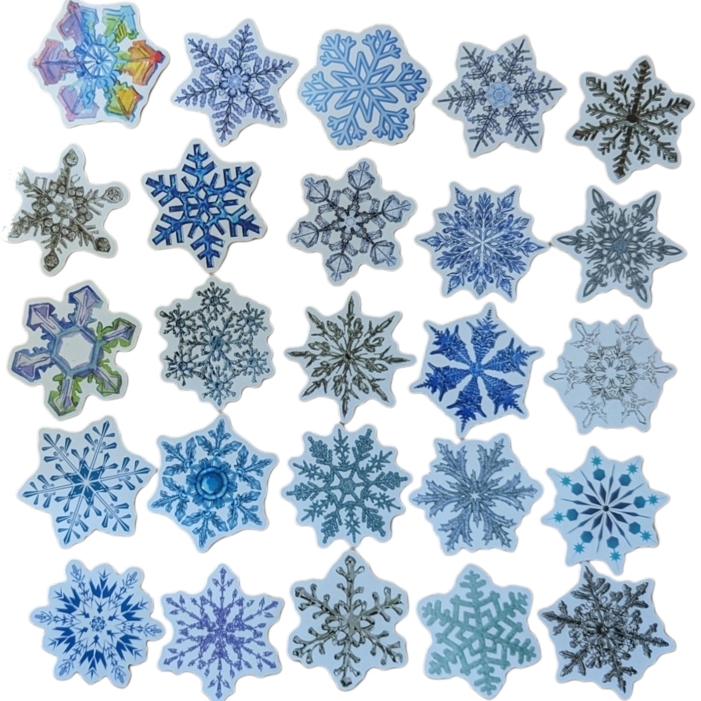 STICKER PACK - Pack #12 - 25 Pieces - Snowflakes ❄️