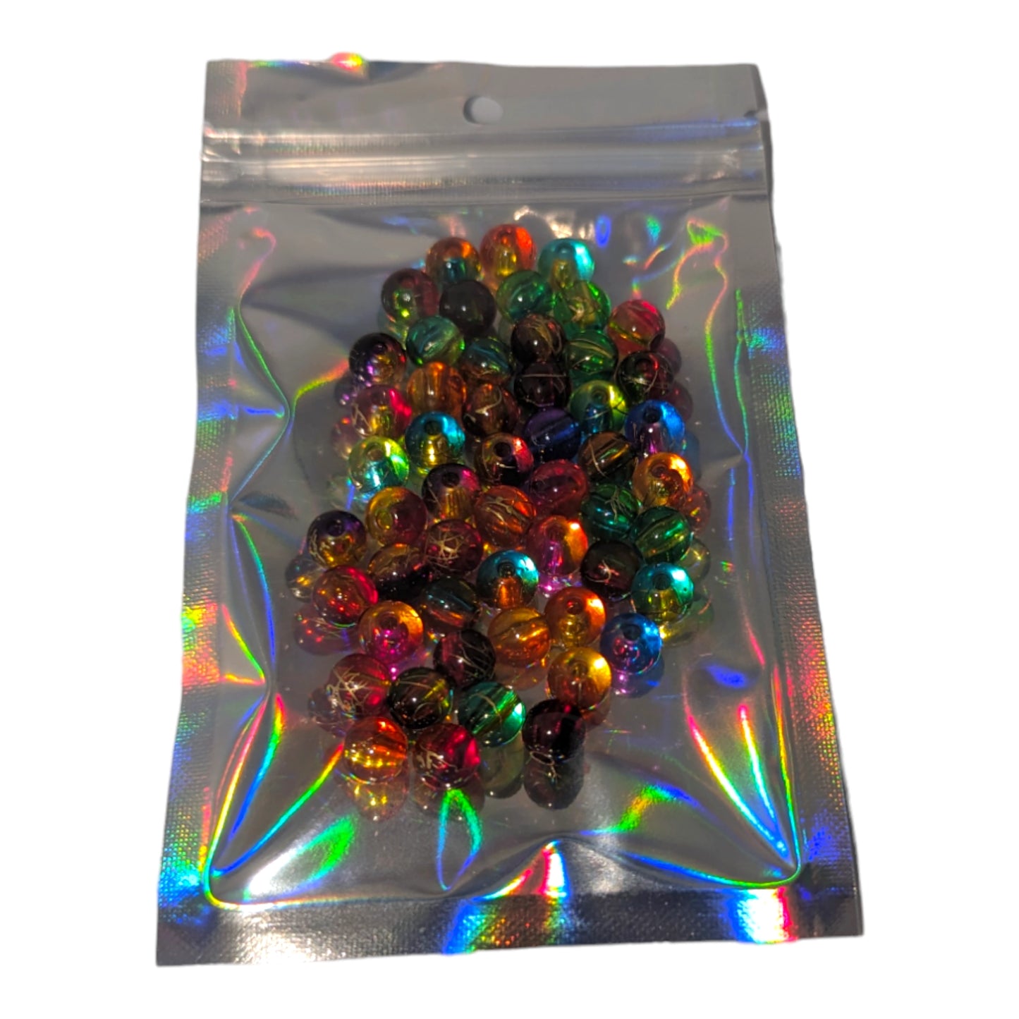 Double Color beads 8mm 50 pieces