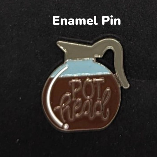 Pot Head coffee pot Enamel Pin #147