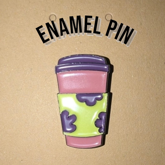 Cartoon Themed Coffee Cup Enamel Pin #145/#251