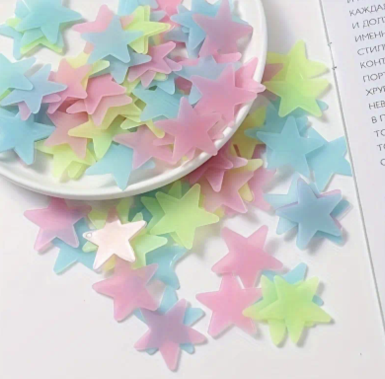 Ceiling & Wall luminous stars 100 pieces